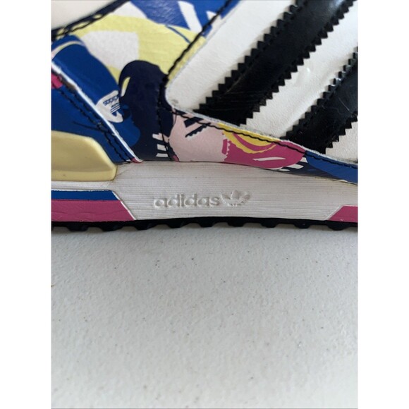 Adidas ZX 700 ORIGINALS Men Colorblock White Black Bloom Sneaker Size 10.5